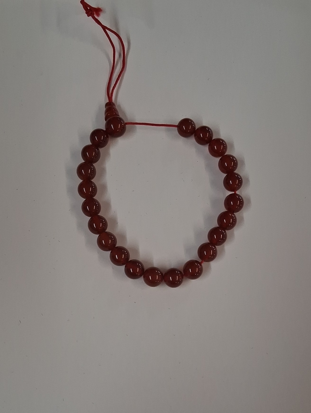 Red Beaded Stretch Bracelet